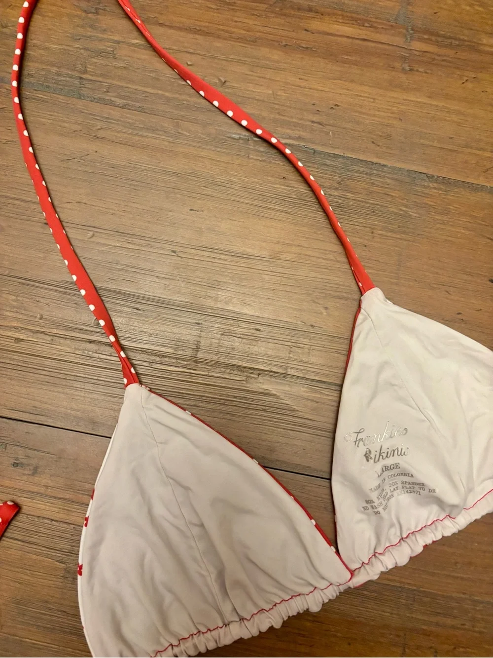 Frankie’s bikinis polka dot bikini set